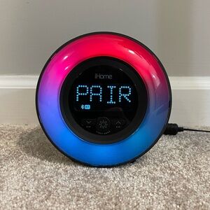 iHome PowerClock Glow Bluetooth Color Changing Alarm Clock (Model iBT295)